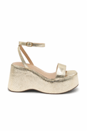 Lise sandales plateforme gold