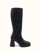 Myla bottes à talon large et plateforme noires