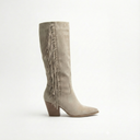 Nina santiags taupe à franges