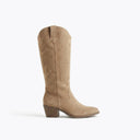 Ivy santiags taupe à strass