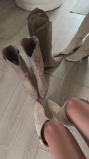 Ella santiags style western beige